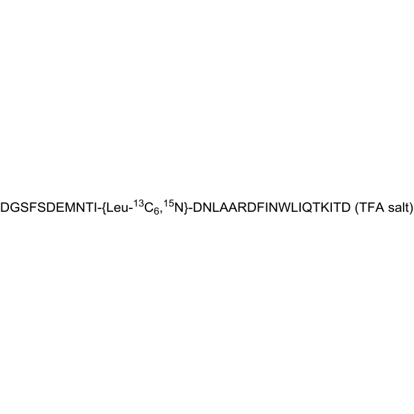 GLP-2(3-33) (Leu-13C6,15NN) (TFA)